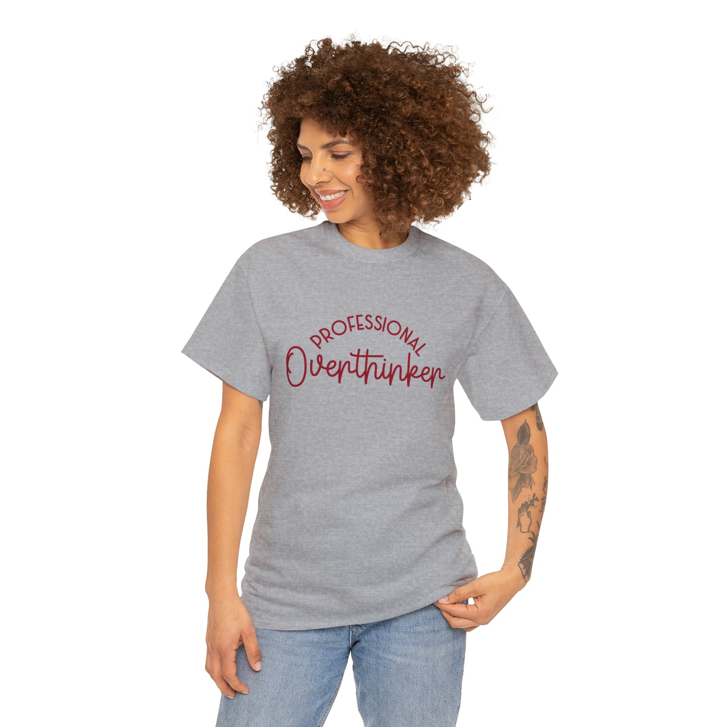 Professional Overthinker | funny anxiety quote tshirt