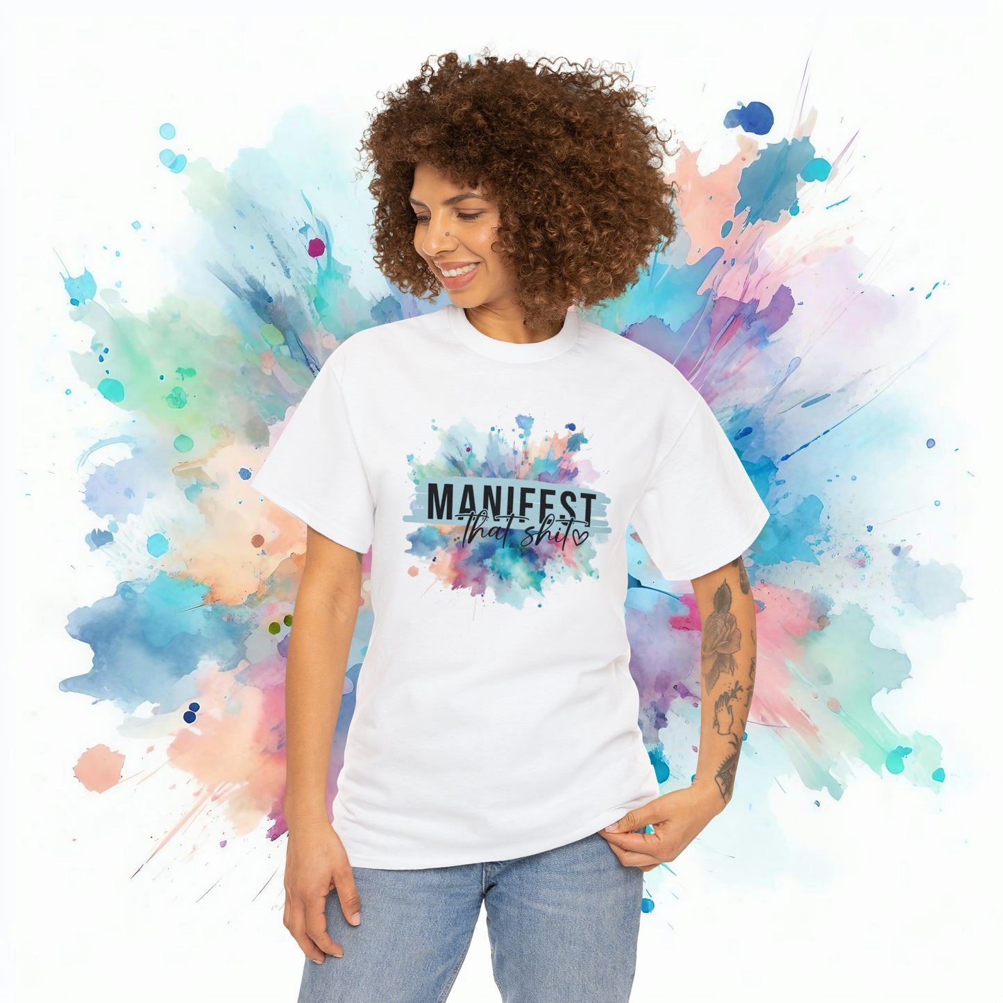 Manifest that shit | funny motivational quote tshirt