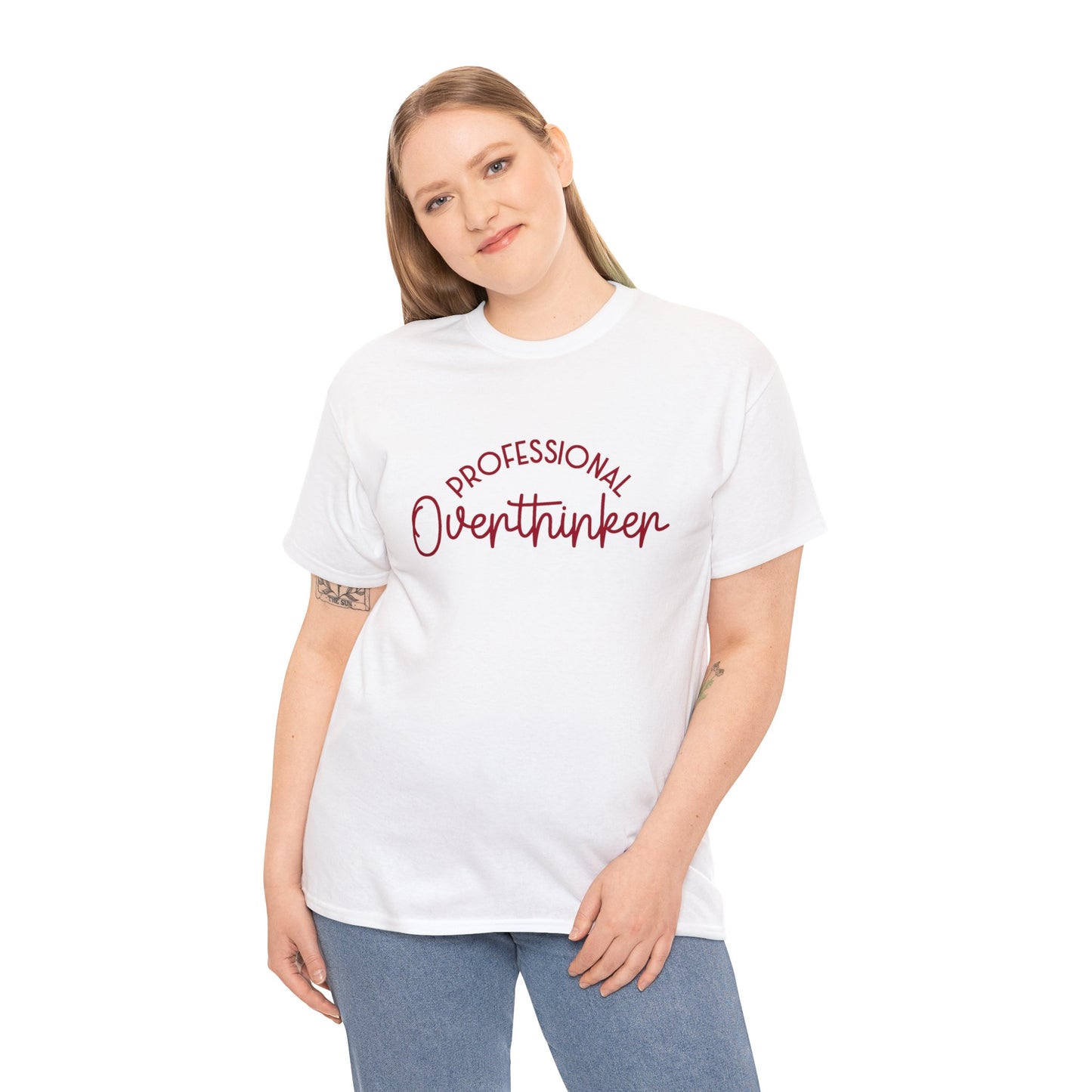 Professional Overthinker | funny anxiety quote tshirt
