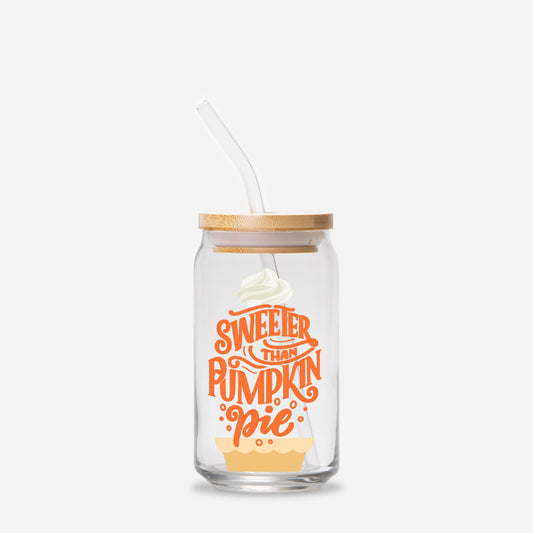 Sweeter than pumpkin pie Iced Coffee Glass Can 16oz