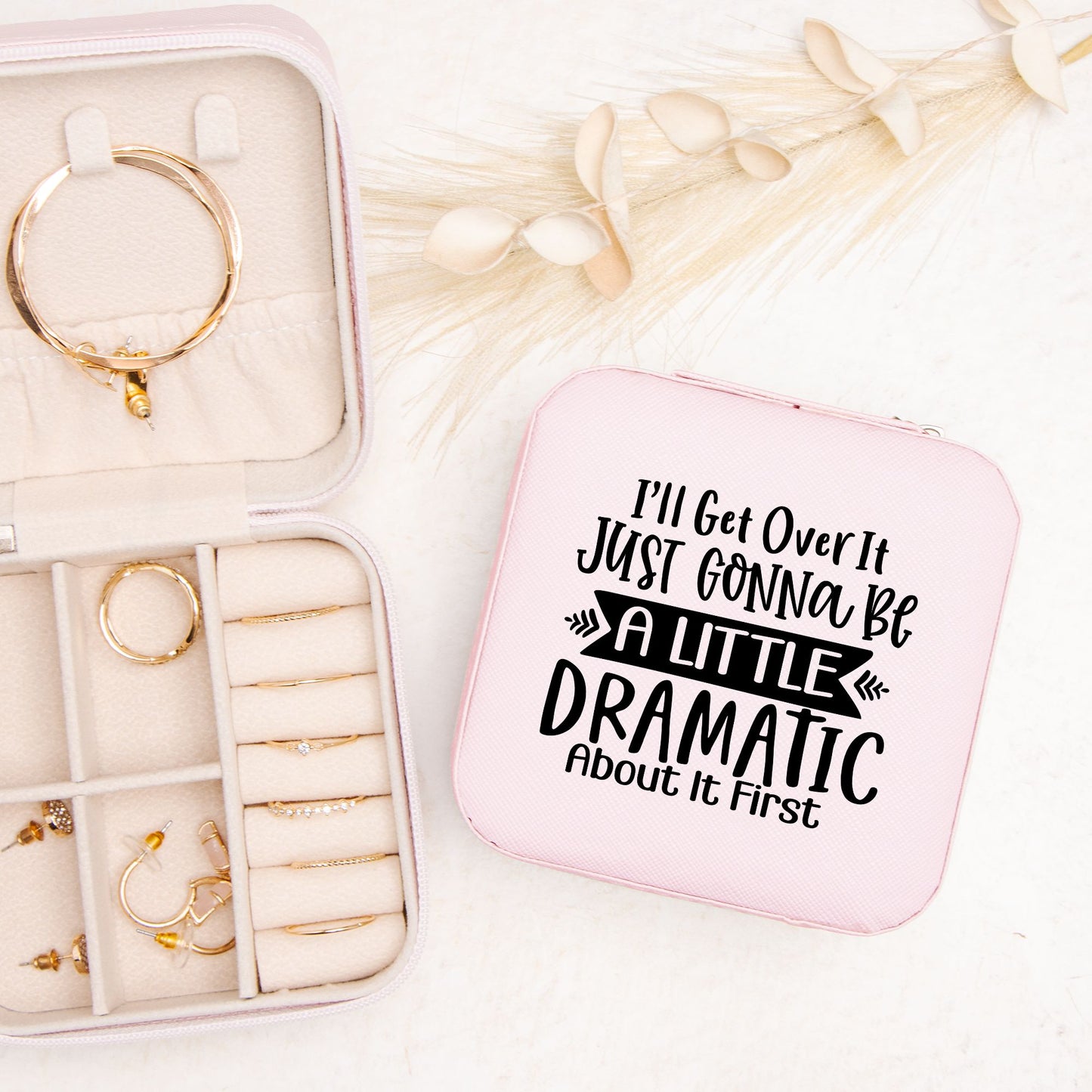 I'll get over it dramatic Jewelry Travel Case