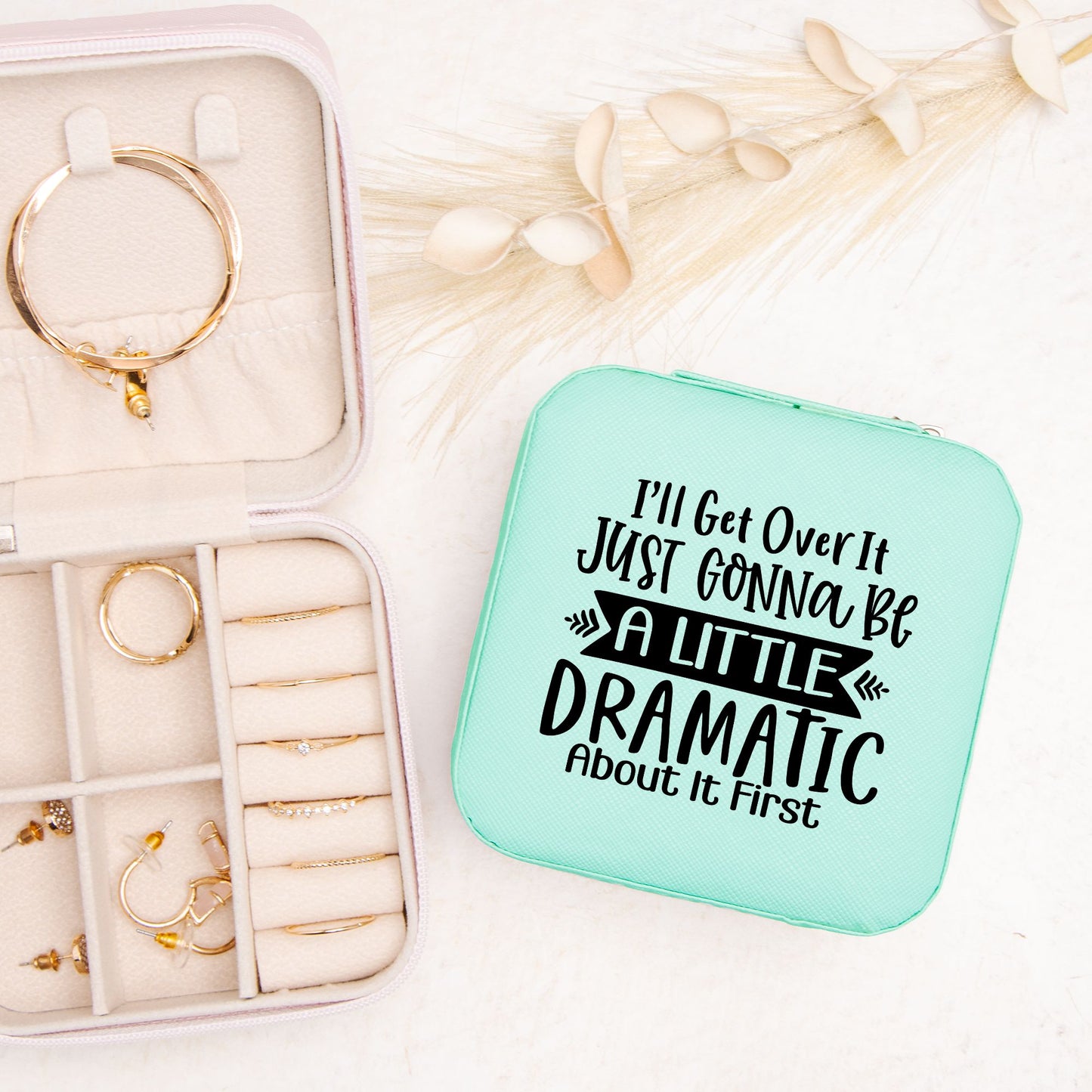 I'll get over it dramatic Jewelry Travel Case